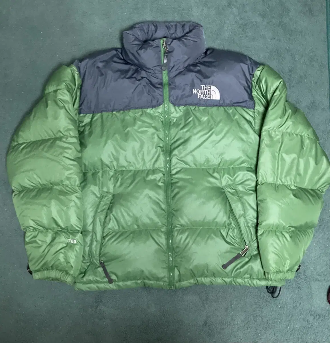 [L] The North Face 눕시 다운 재킷 700 그린 패딩